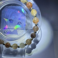 ハンドメイド MIXルチルクォーツ ブレスレットの画像