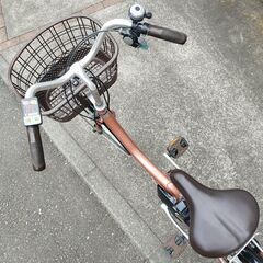 【極美品】BRIDGESTONE ブリヂストン 電動アシスト自転車 ASSISTAUNI A2PC38 アシスタユニプレミア 2020年モデル M.Xピンクゴールド バッテリー12.3Ah 20インチ 3段変速 譲渡証明書 ブリジストンの画像