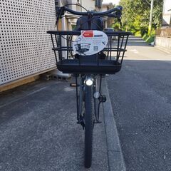 【美品】BRIDGESTONE ブリヂストン 電動アシスト自転車 bikke GRI ビッケ グリ E.XBKダークグレー B300バッテリー 24/20型 新品フロントバスケット ブリジストン Bの画像