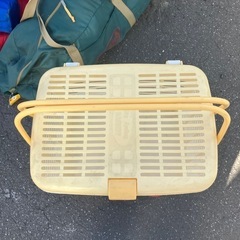 バスケット カゴ　キャンプ ピクニックの画像