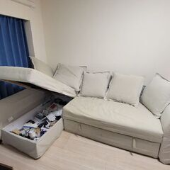 IKEAソファベッドの販売の画像