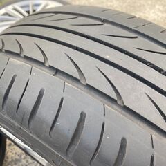 205/50R17 スバル純正ホイール 東北6県無料配達対応‼️爆安‼️最終値下げ‼️③超超超バリ溝❗アルミ付き サマー　タイヤ の画像
