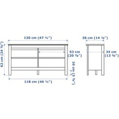 IKEA テレビ台 ホワイトの画像