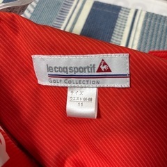 ルコック ゴルフle coq sportif オレンジ ショートパンツ Lサイズの画像