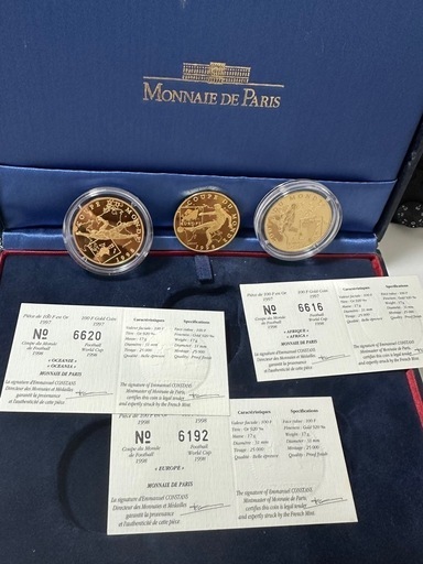 1998 FIFA World Cup Gold Coin 金貨51グラム