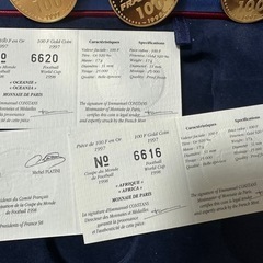 1998 FIFA World Cup Gold Coin 金貨51グラムの画像