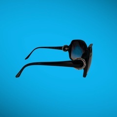 希少✨BVLGARI 8035-A 黒グラデ サングラス ケース付 ユニセックスの画像