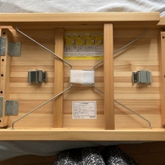 無印良品　パイン材　折りたたみテーブルの画像