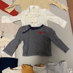 【9月5日廃棄予定】子ども服古着　薄手トレーナー多め　70センチの画像