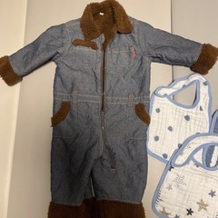 【9月5日廃棄予定】子ども服古着　80センチ　カバーオールの画像