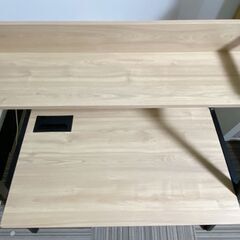 M553 2WAY パソコンデスクコンパクトデスク 棚付き 幅85㎝ の画像