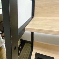 M553 2WAY パソコンデスクコンパクトデスク 棚付き 幅85㎝ の画像