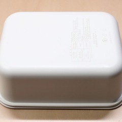MUJI 無印良品 ポリプロピレン 保存容器になるバルブ付 弁当箱 白レクタングラー 325ml（美品）の画像
