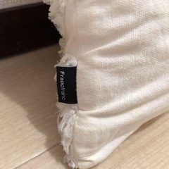 フランフラン　クッション　白色の画像