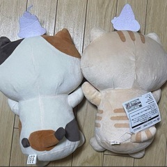 ❮激得‼️❯ふくふくにゃんこ　BIGぬいぐるみ　２個セットの画像
