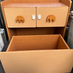 子ども用おもちゃ箱 木製の画像