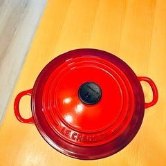 ル・クルーゼ ココットロンド 22cm 赤の画像