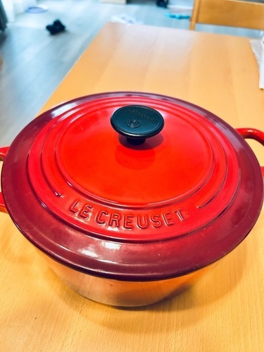 ル・クルーゼ ココットロンド 22cm 赤