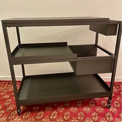 【受付終了しました】IKEA ワゴン　キャスター付 　美品　シェ...