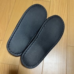 リサイクル黒スリッパの画像