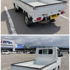 10.2万k 4WD キャリイトラック Ｈ25 スズキ 5MT DA16T 長野 軽トラ R06A 検R7.11 修復なし エアコン パワステの画像