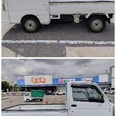 10.2万k 4WD キャリイトラック Ｈ25 スズキ 5MT DA16T 長野 軽トラ R06A 検R7.11 修復なし エアコン パワステの画像