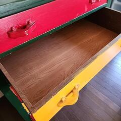 木製5段チェスト　タンスの画像