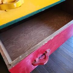 木製5段チェスト　タンスの画像