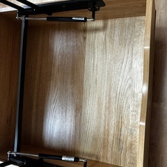 値下げ　美品　おしゃれ 北欧ナチュラル 収納引き出し付きローテーブル　ニトリの画像
