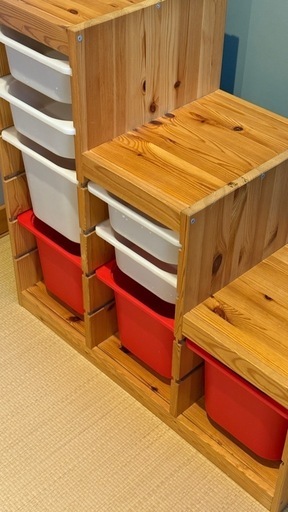 IKEA 収納棚  オモチャ箱 トロファスト