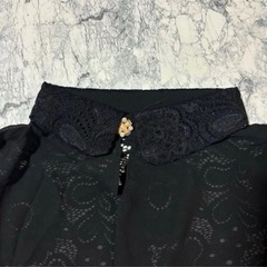 ボレロ ブラック　フォーマル ケープ レース 結婚式 ドレス ブライダル 黒の画像