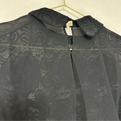 ボレロ ブラック　フォーマル ケープ レース 結婚式 ドレス ブライダル 黒の画像