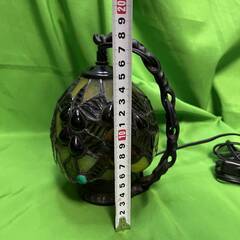 葡萄★ミニステンドグラスランプ【ステンドグラス ランプ ミニランプ スタンドライト テーブルランプ テーブルライトの画像