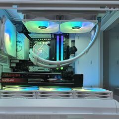 （沖縄在住で現金払いなら1万円引き）AMDゲーム特化CPU＆RX7800XT　白くてオシャレな高性能ゲーミングPCの画像