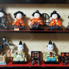 雛人形　前面ガラスケース入りの画像