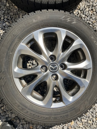 MAZDA デミオ　純正ホイール　冬タイヤ　スタッドレスタイヤ 型式　DBA-DJ3FS