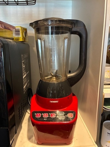 ツインバード　パワフルミキサー　レッド　KC-4859R　大容量 1200ml Amazon | ツインバード ミキサー ジューサー 大容量 1200ml