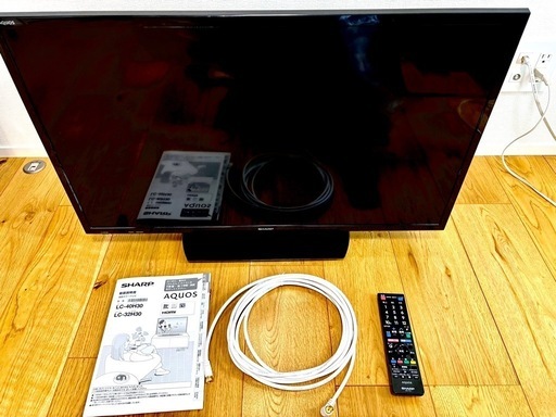 引取先決定済 -　SHARP AQUOS 32型 液晶テレビ LC-32H30 美品 外付けHDD録画対応