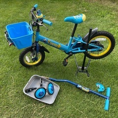 トーマス　14インチ　こども　子供　自転車　ブルーの画像