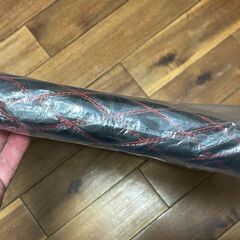 新品未使用・トラック＆バス向けハンドルカバー（47㎝黒赤）の画像