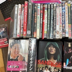 DVD 大量セット　　48本　グッズなども　邦画　洋画　ミュージック　韓国ドラマ　BOXの画像