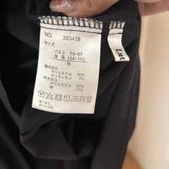 ブラックロングワンピースMの画像