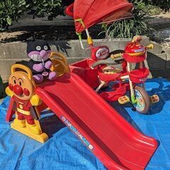 得々●極盛り大量セット★それいけ！アンパンマン三輪車 USED★おまけアンパンすべり台他色々付◎岡崎市中島町～◎の画像