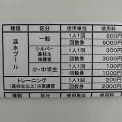 各務原市民プール入場券11枚✕2セットの画像