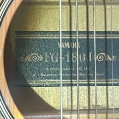 YAMAHAアコースティックギターFG-180Jケース付きの画像