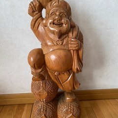 大黒天の木彫り像の画像