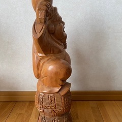 大黒天の木彫り像の画像