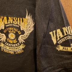 vanson  絶版七分袖 Tシャツ プリント&刺繍 Lサイズ 古着 の画像