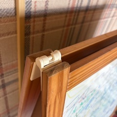 IKEA ホワイトボード　木製イーゼル　お絵描きの画像