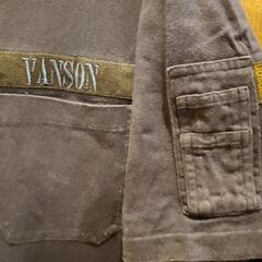 vanson  絶版 Tシャツ プリント&刺繍  Vネック 古着 の画像